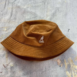 Brown corduroy  bucket hat by kangol